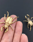 Insect Pin | Brass Stag Beetle