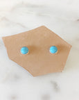 Stud Earrings | Bezel Set Gemstones