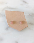 Stud Earrings | Bezel Set Gemstones