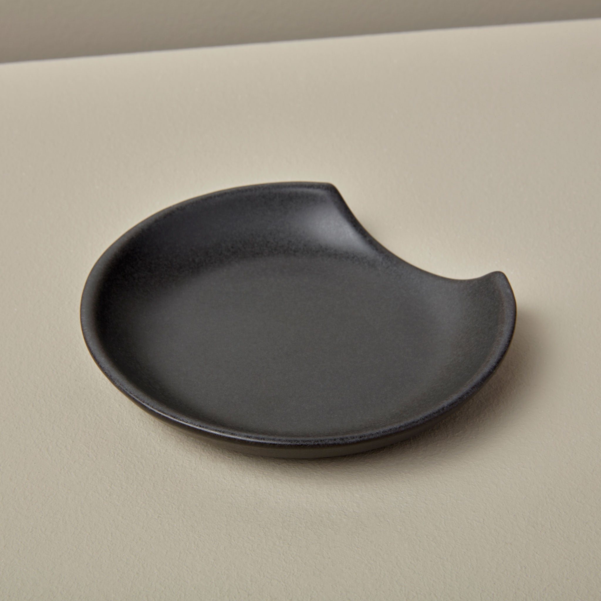 Stoneware Spoon Rest | Black