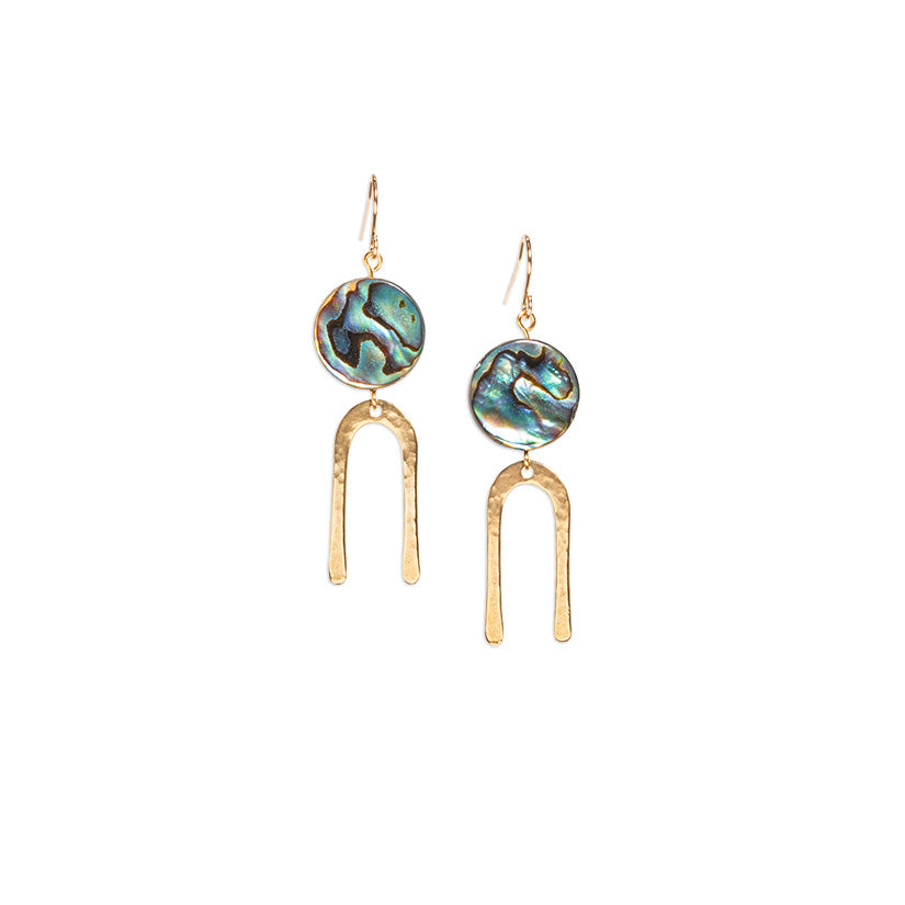 Frances Short Earrings | Mother of Pearl