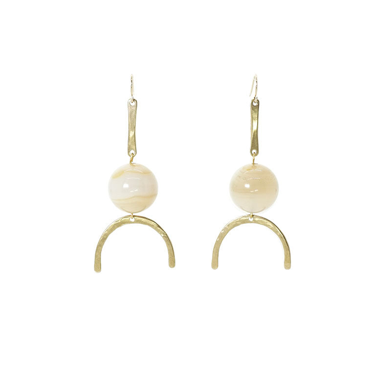 Los Lunas Earrings | Botswanan Agate