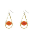 Ozona Earrings | Red Jade