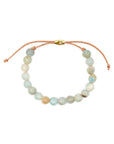 Shirin Gemstone Bracelet | Gemstones and 14K Gold-filled on Leather