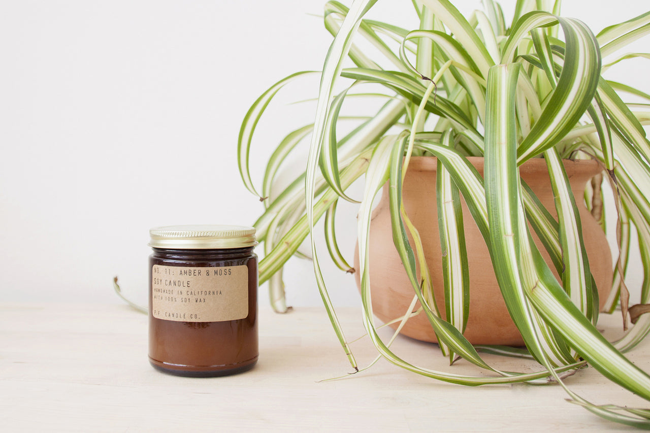 Soy Candle | Amber &amp; Moss