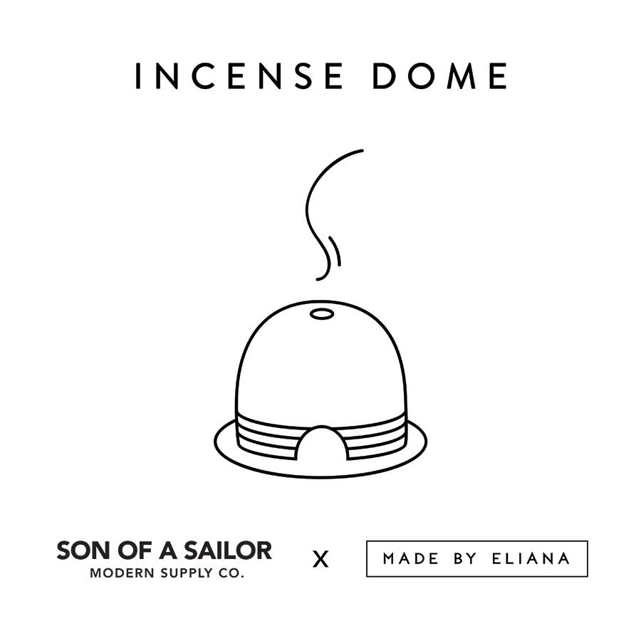 SOS x Eliana Bernard Incense Dome and Leather Mat
