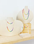 Septima Pattern Hoop Earring | Pride Rainbow