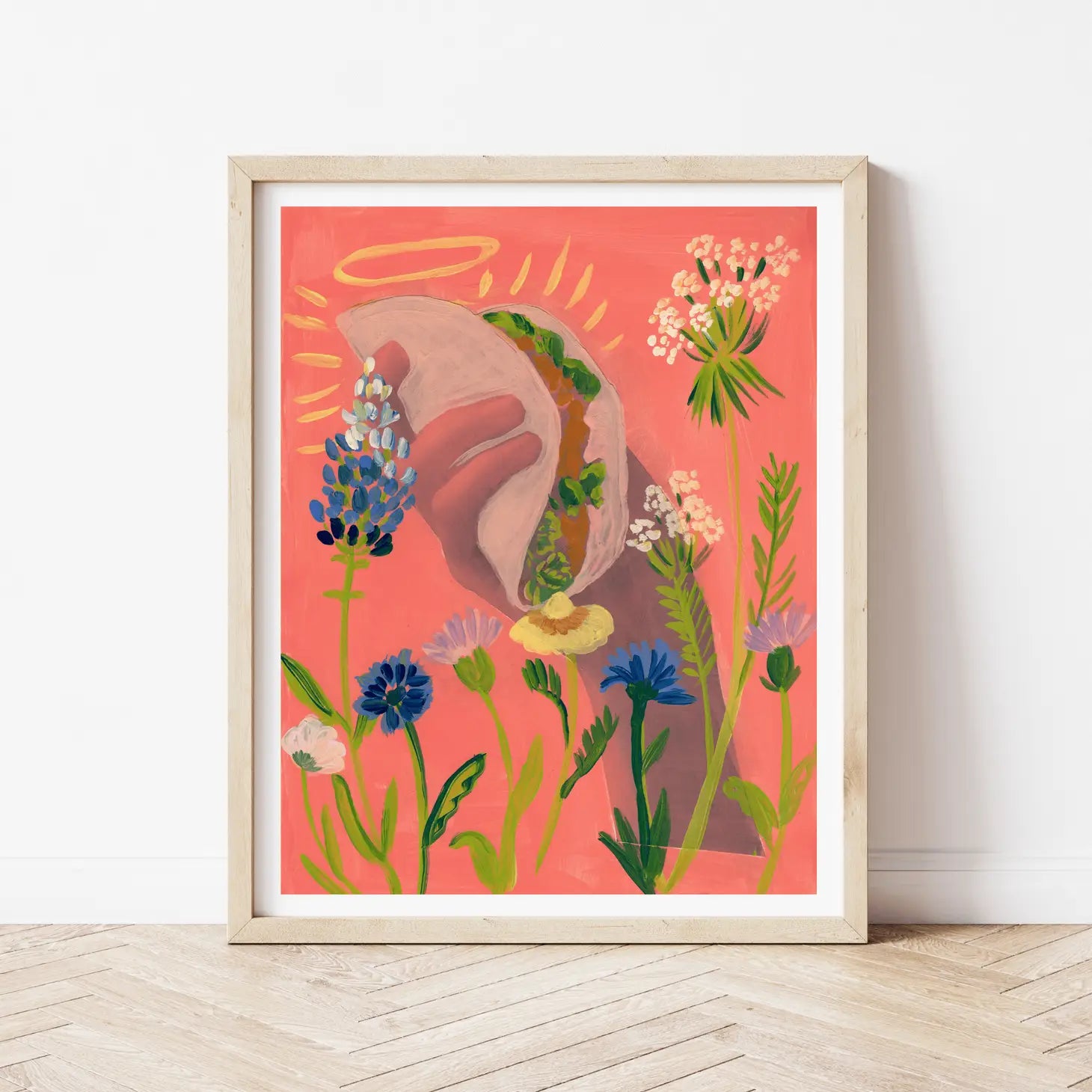 Art Print | Texas Wildflowers Taco