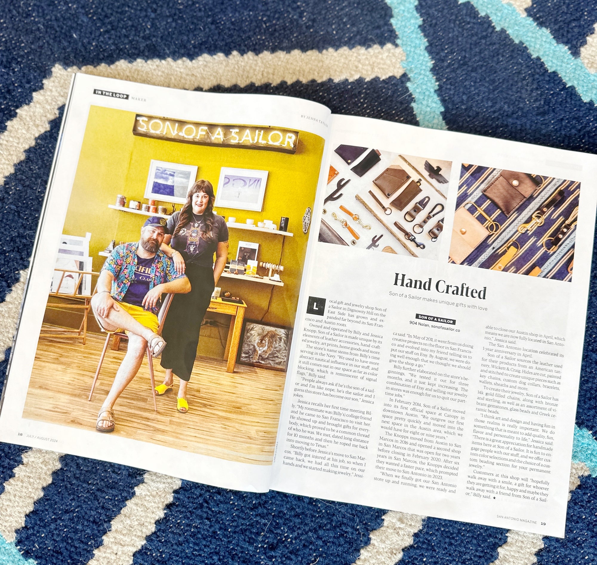 Son of a Sailor Featured in San Antonio Magazine!