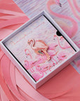 Enamel Pin: Glow-in-the-Dark Flamingo