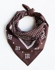 Western Bandana | Brown Polka Dot