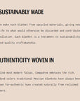Compadre text graphic titled Sustainably Made and Authenticity Woven In
