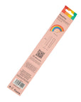 Wooden Fan | Rainbow Stripe