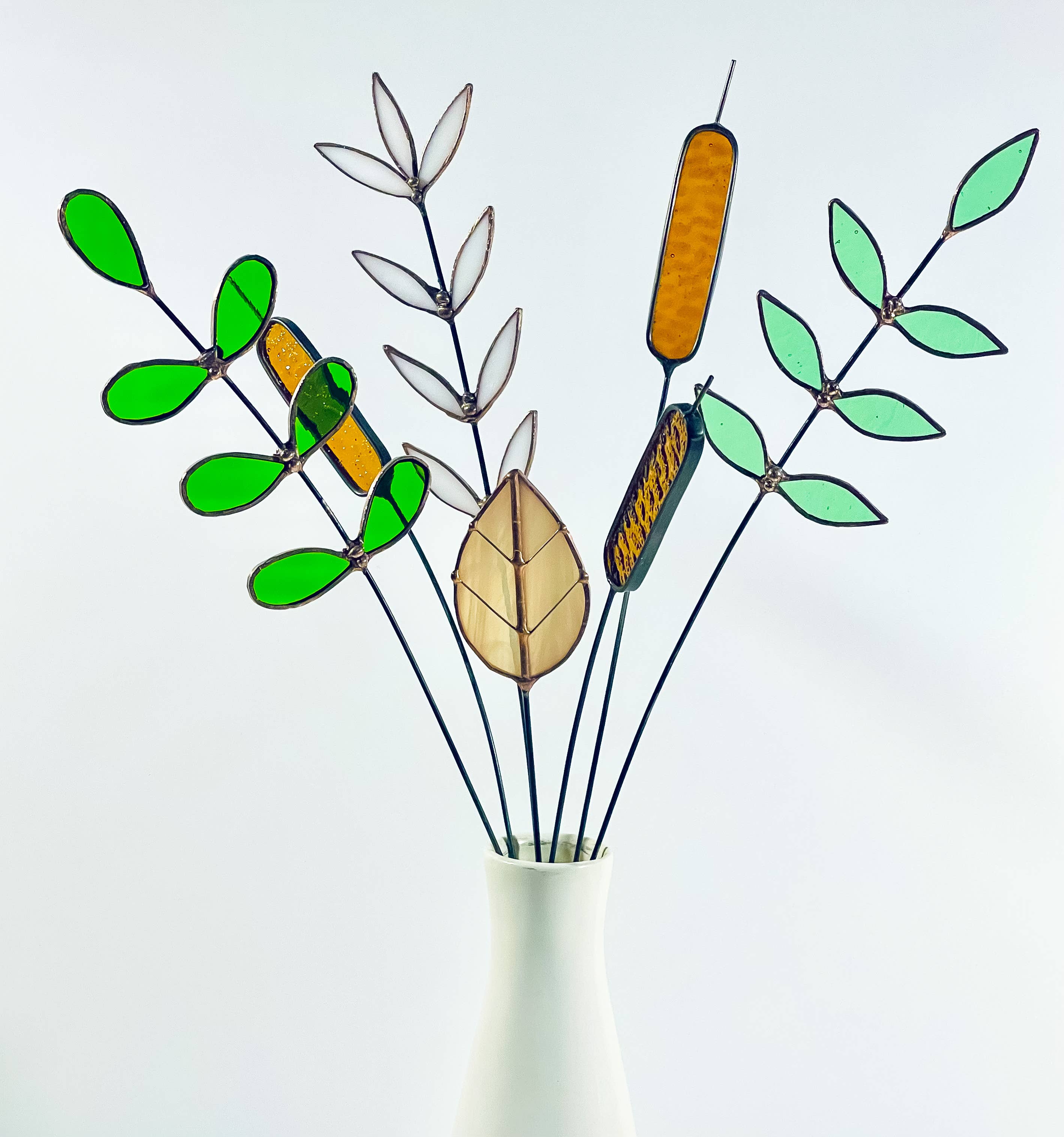 Stained Glass | White Wildflower