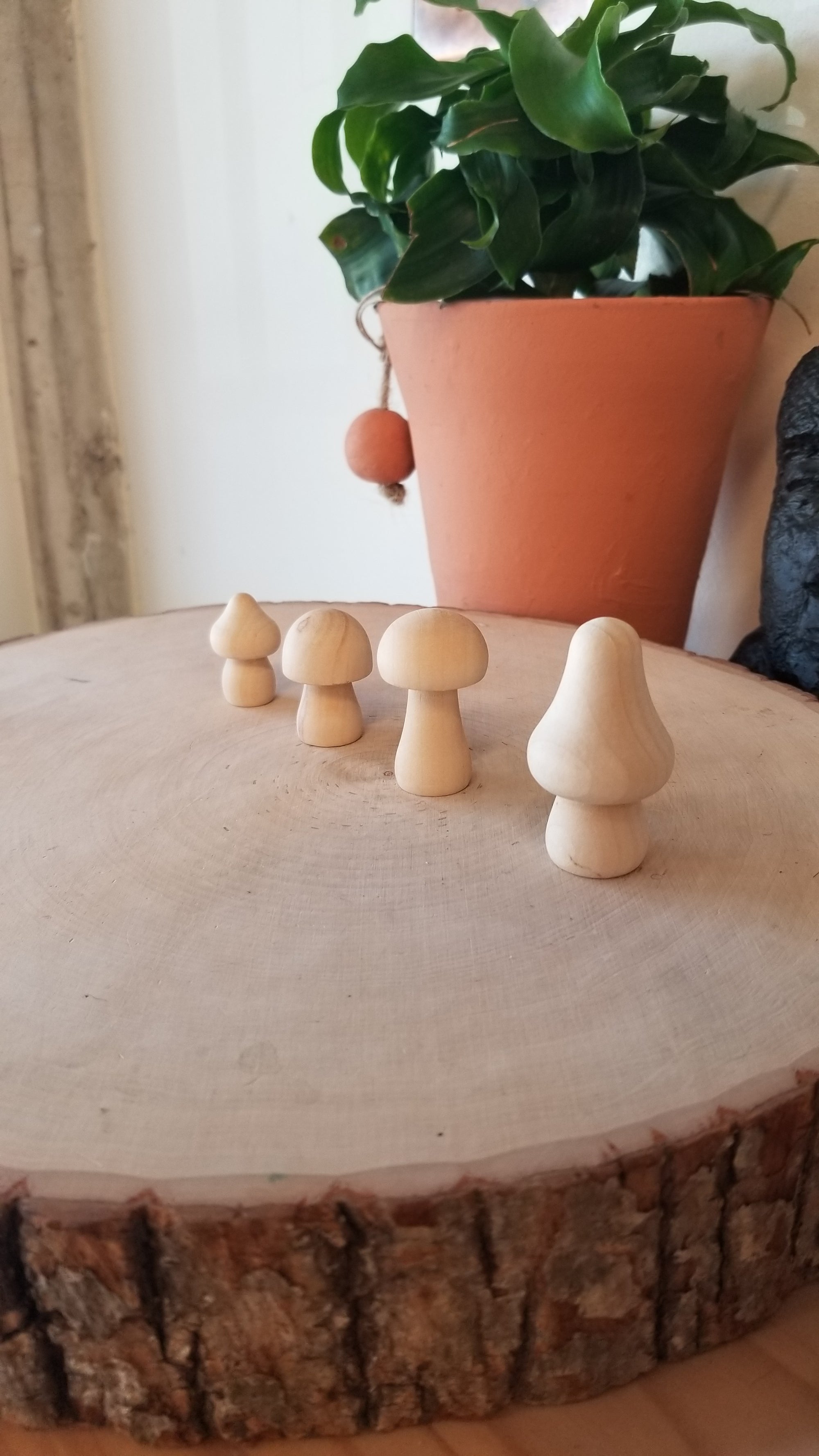 Wooden Mushrooms