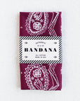 Wine Sketchy Paisley Bandana