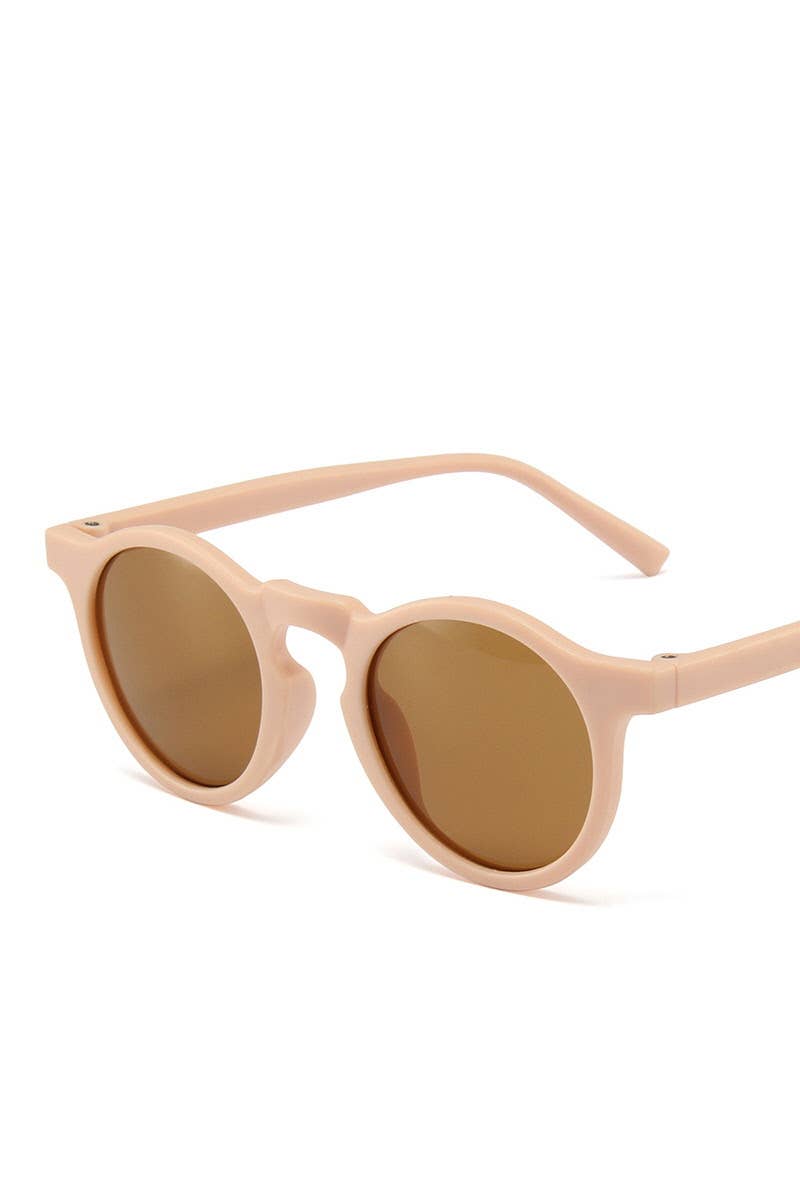 Sunglasses | Apricot Round Shaped
