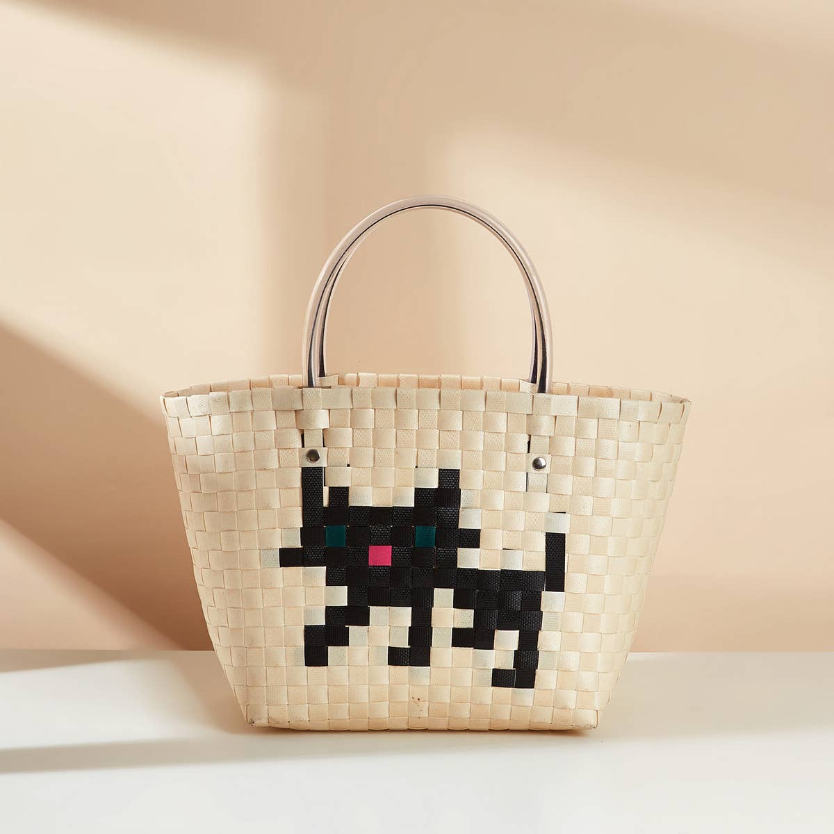 Handwoven Cat Totebag