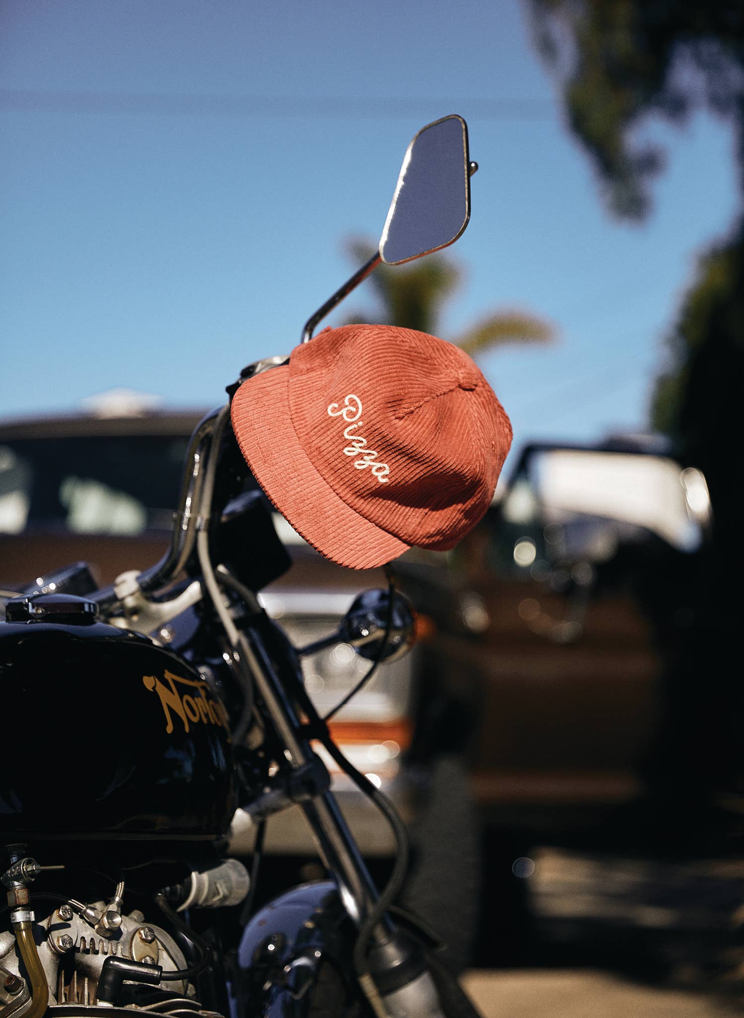Corduroy Chainstitched Pizza Hat
