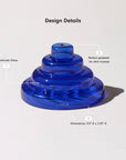 Meso Glass Incense Holder | Cobalt