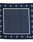 Western Bandana | Navy Polka Dot