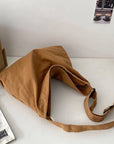 Shoulder Bag | Brown Canvas Crossbody