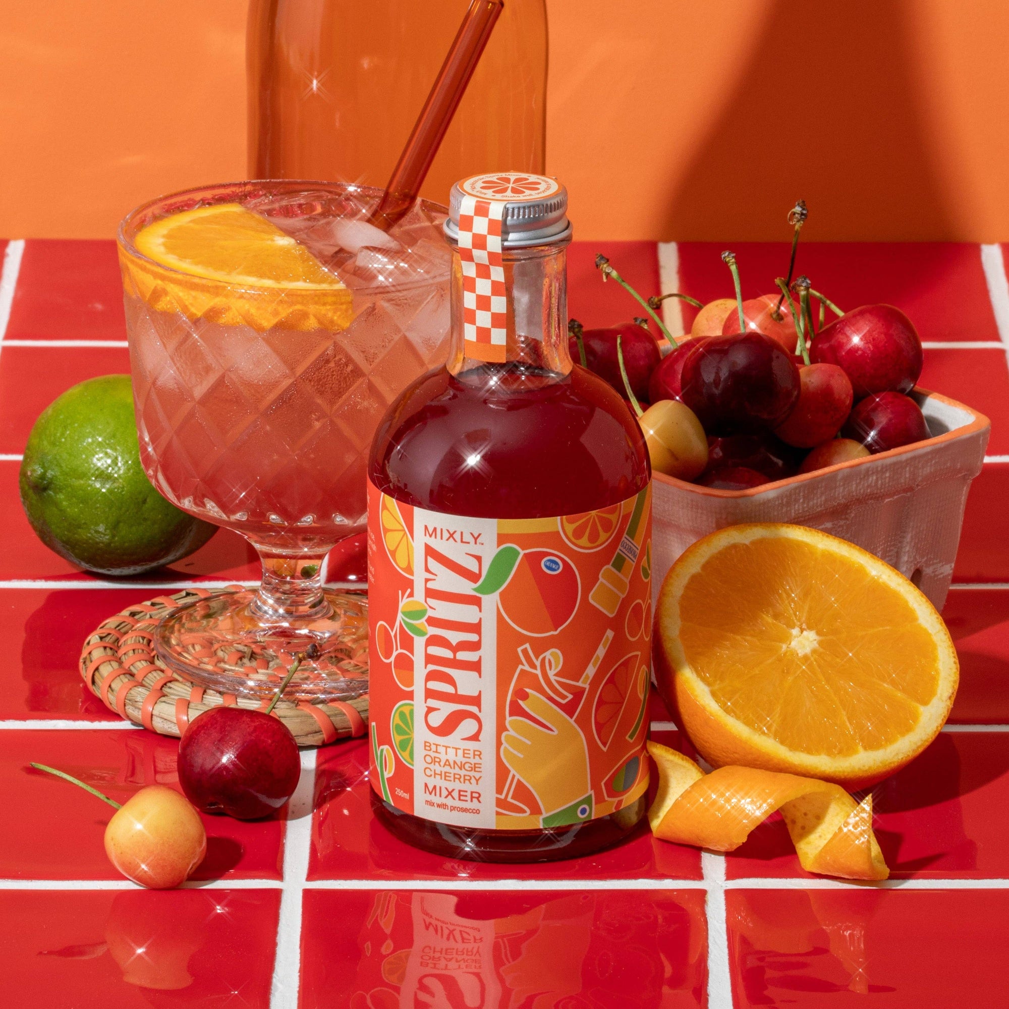 Cocktail Drink Mixers | Bitter Orange Cherry Spritz
