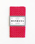 Western Bandana | Red Polka Dot