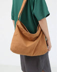 Shoulder Bag | Brown Canvas Crossbody