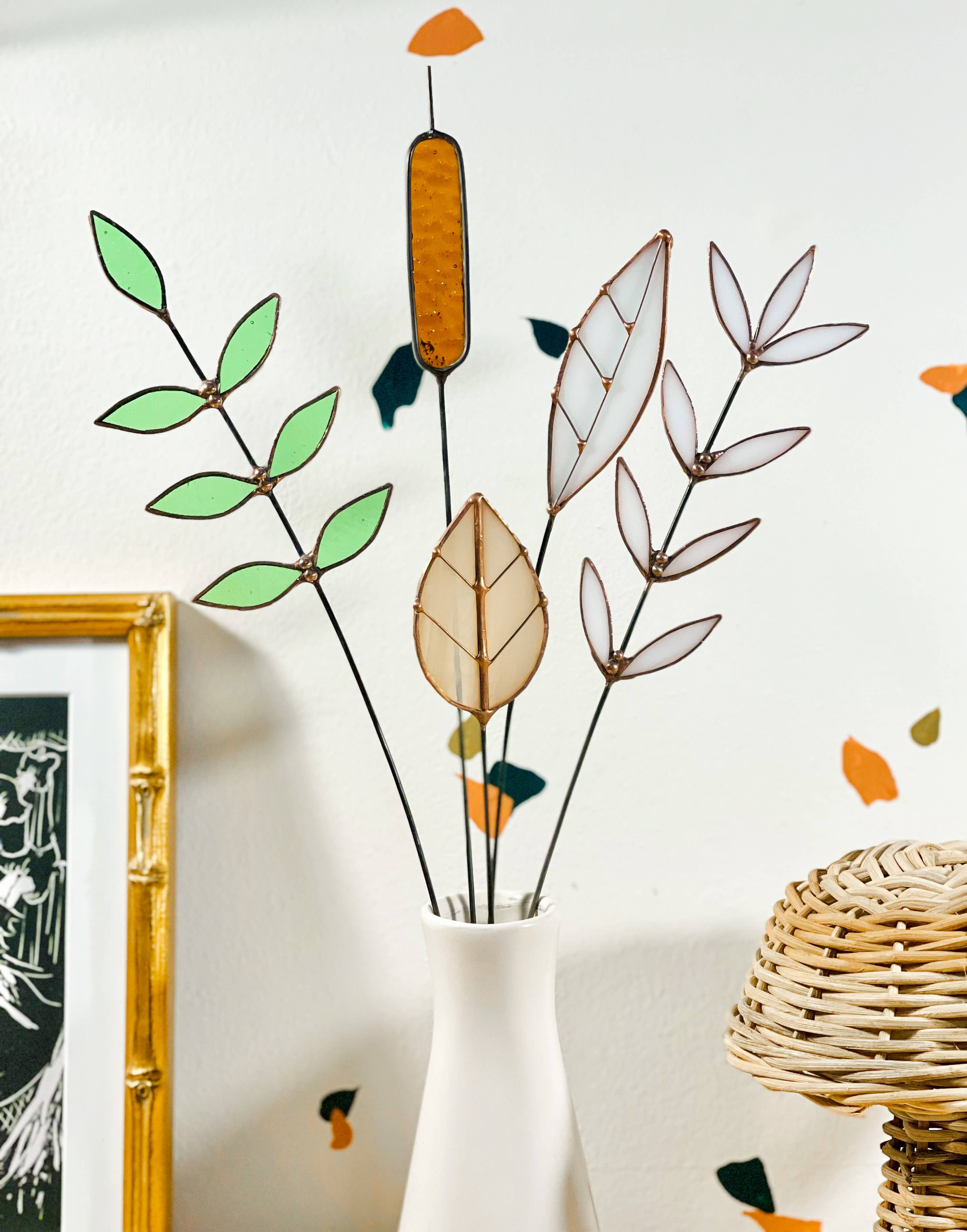 Stained Glass | White Wildflower
