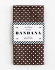 Western Bandana | Brown Polka Dot