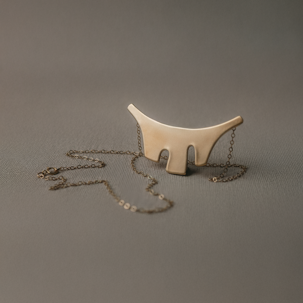 Año Necklace | Silver &amp; Brass