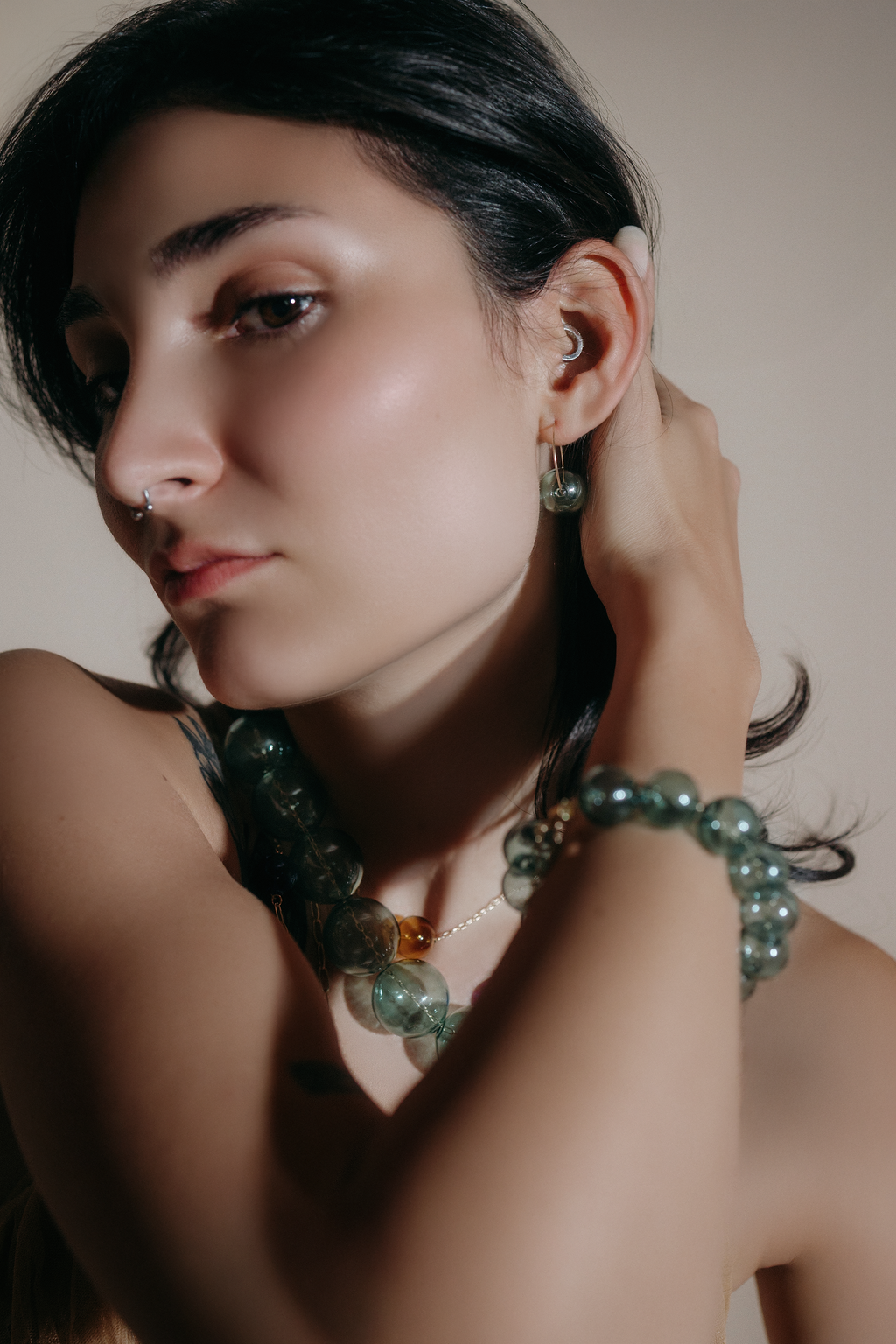 Hav Bauble Necklace | Blown Glass Spheres &amp; 14k Gold-filled Chain