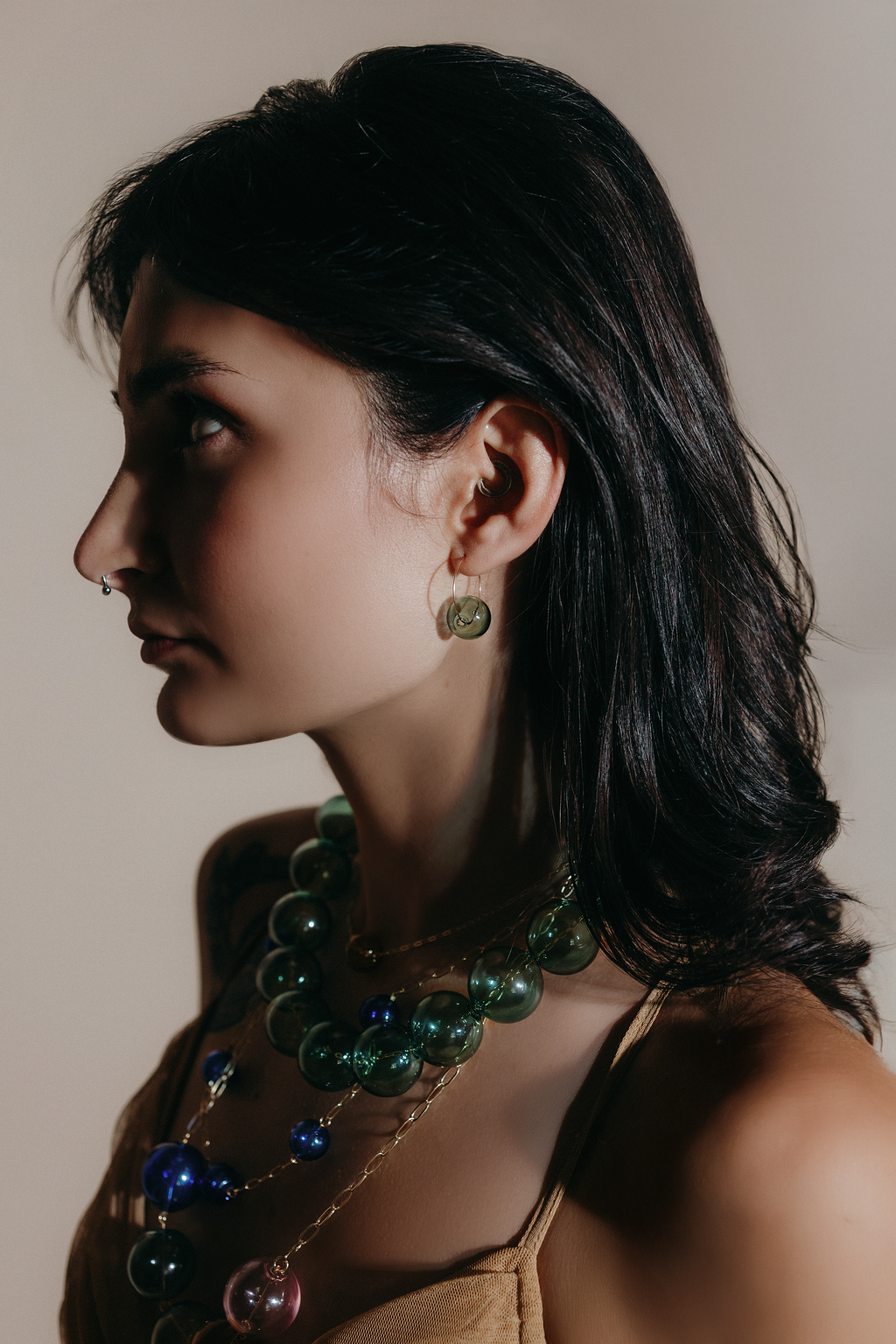 Zee Hoop Earrings | Blown Glass &amp; 14k Gold Fill