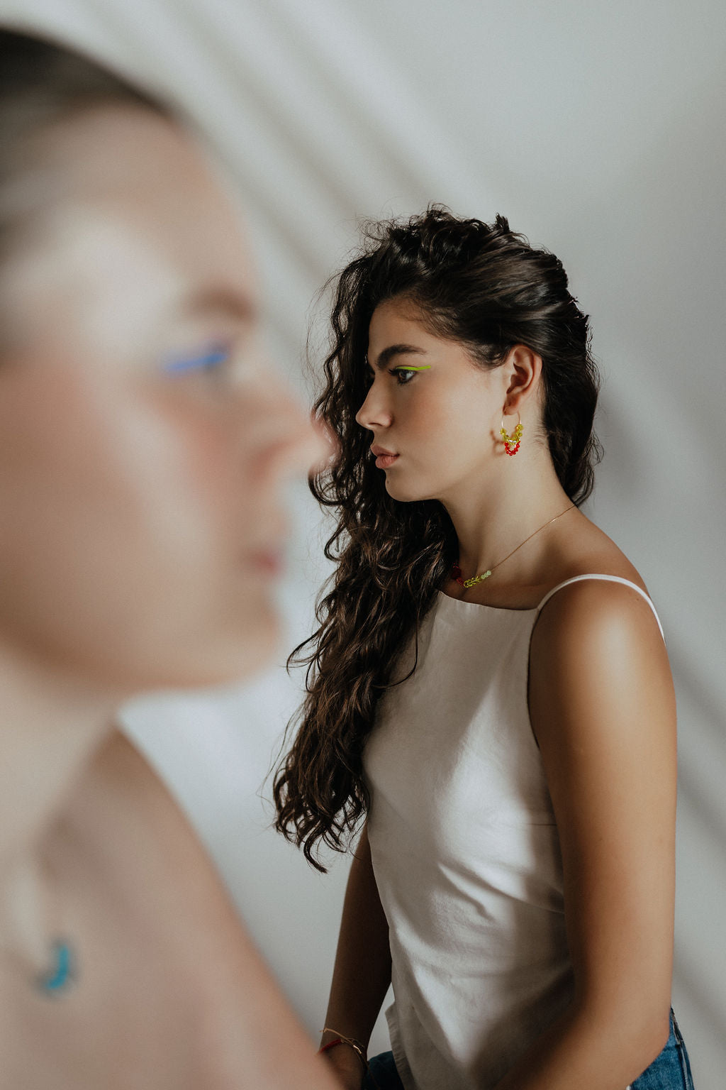 Large Spark Crystal Hoops | Friendship Collection