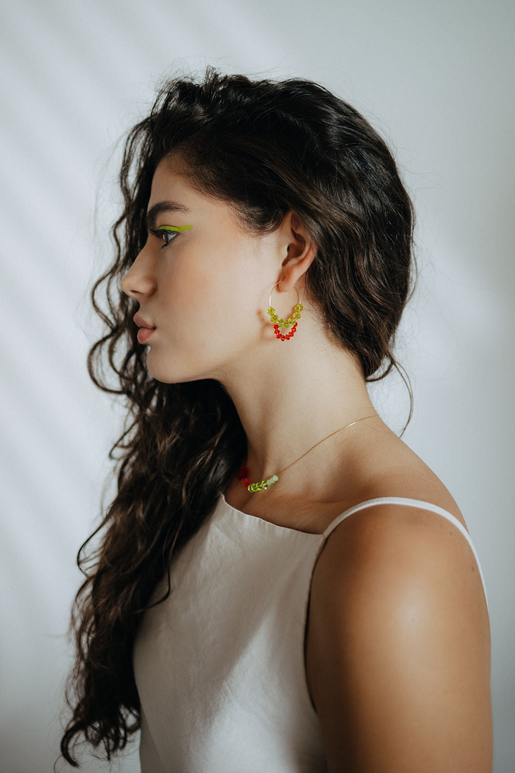 Large Spark Crystal Hoops | Friendship Collection