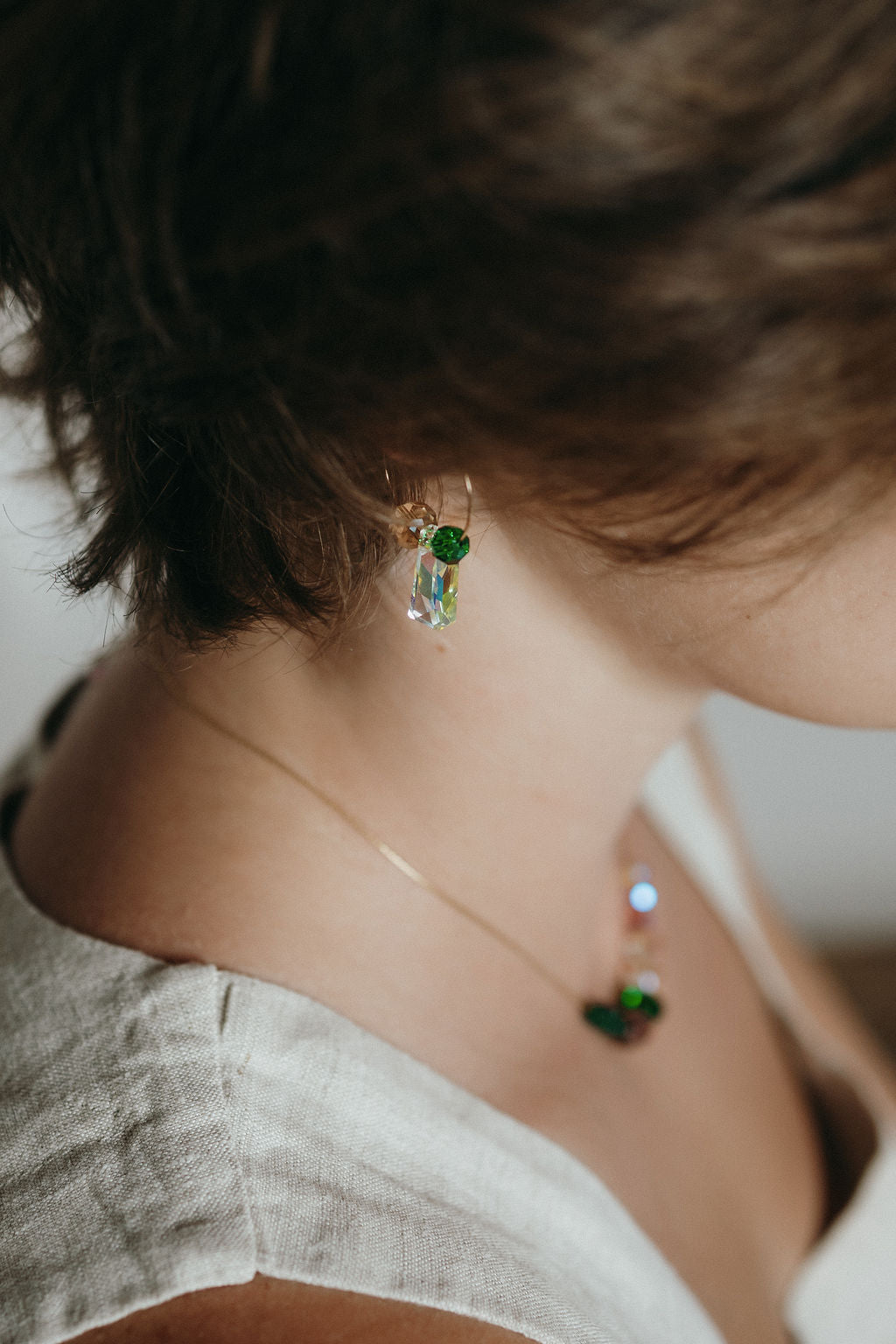 Small Muse Crystal Hoops | Friendship Collection