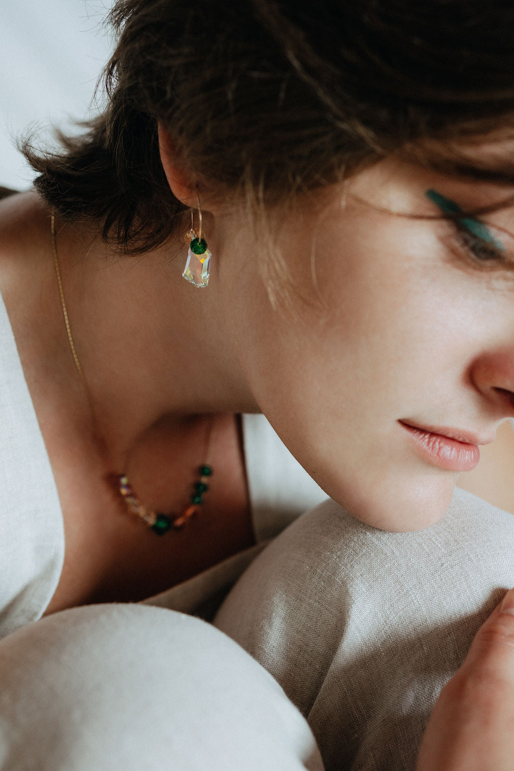 Small Muse Crystal Hoops | Friendship Collection