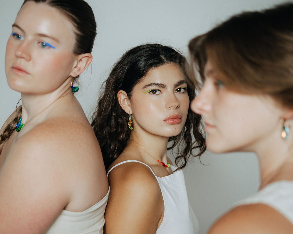 Small Spark Crystal Hoops | Friendship Collection