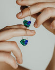 Large Anchor Crystal Hoops | Friendship Collection