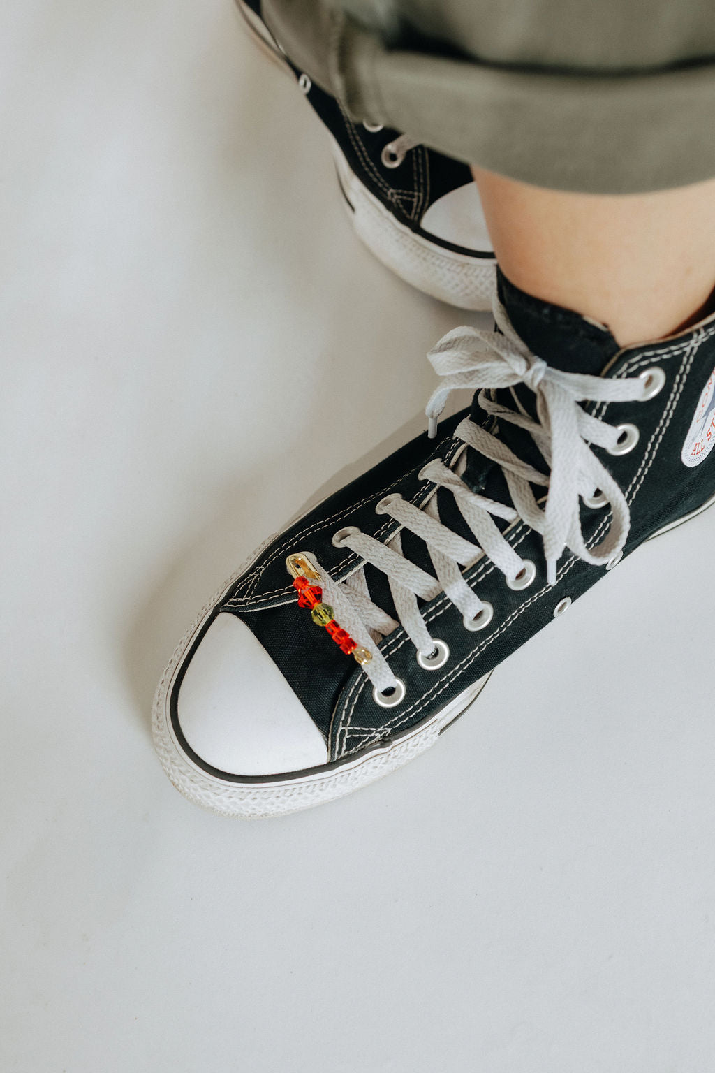 Safety Pin Crystal Shoe Pin | Friendship Collection