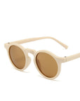 Sunglasses | Apricot Round Shaped