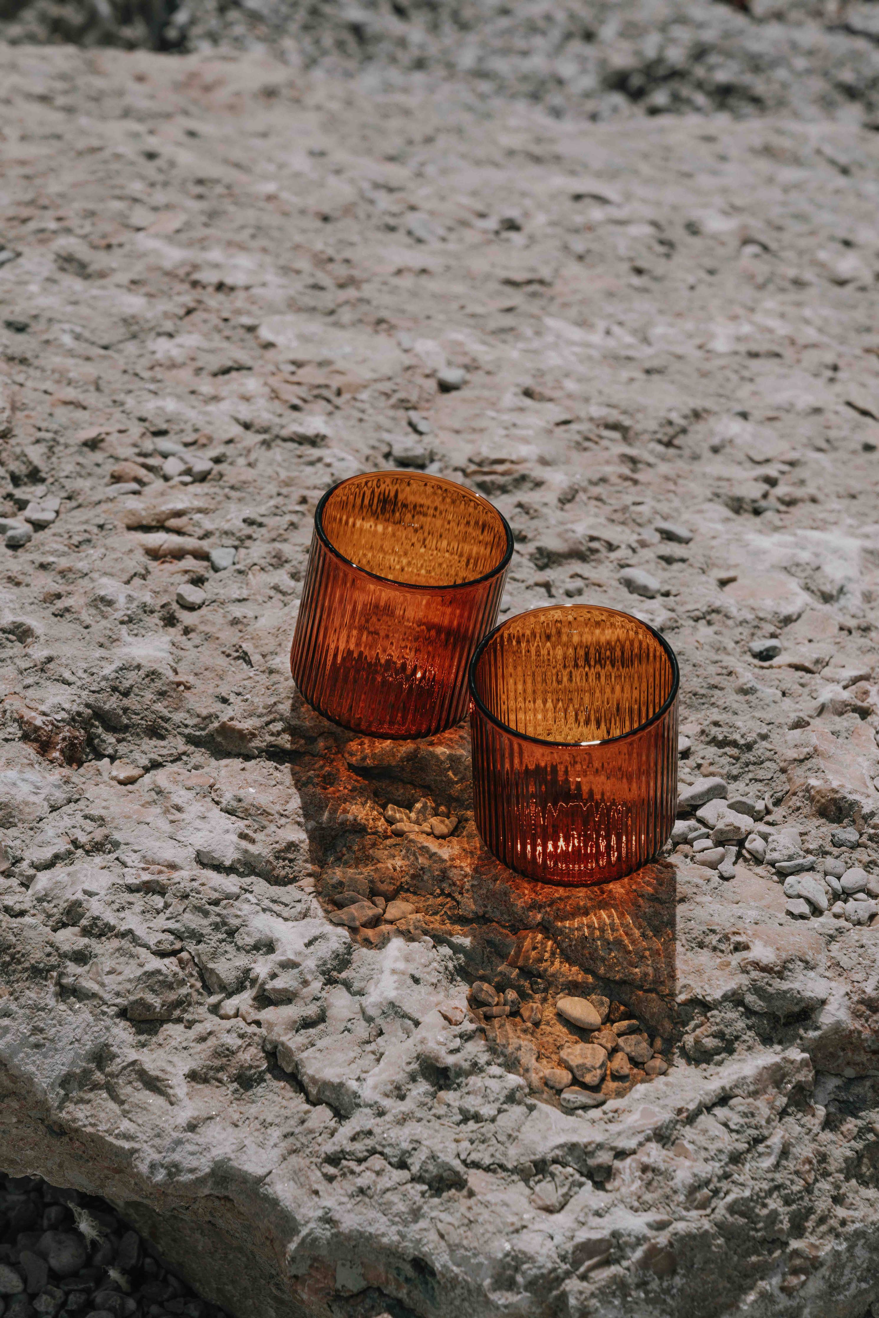 YKON Amber Glass | Set of 2