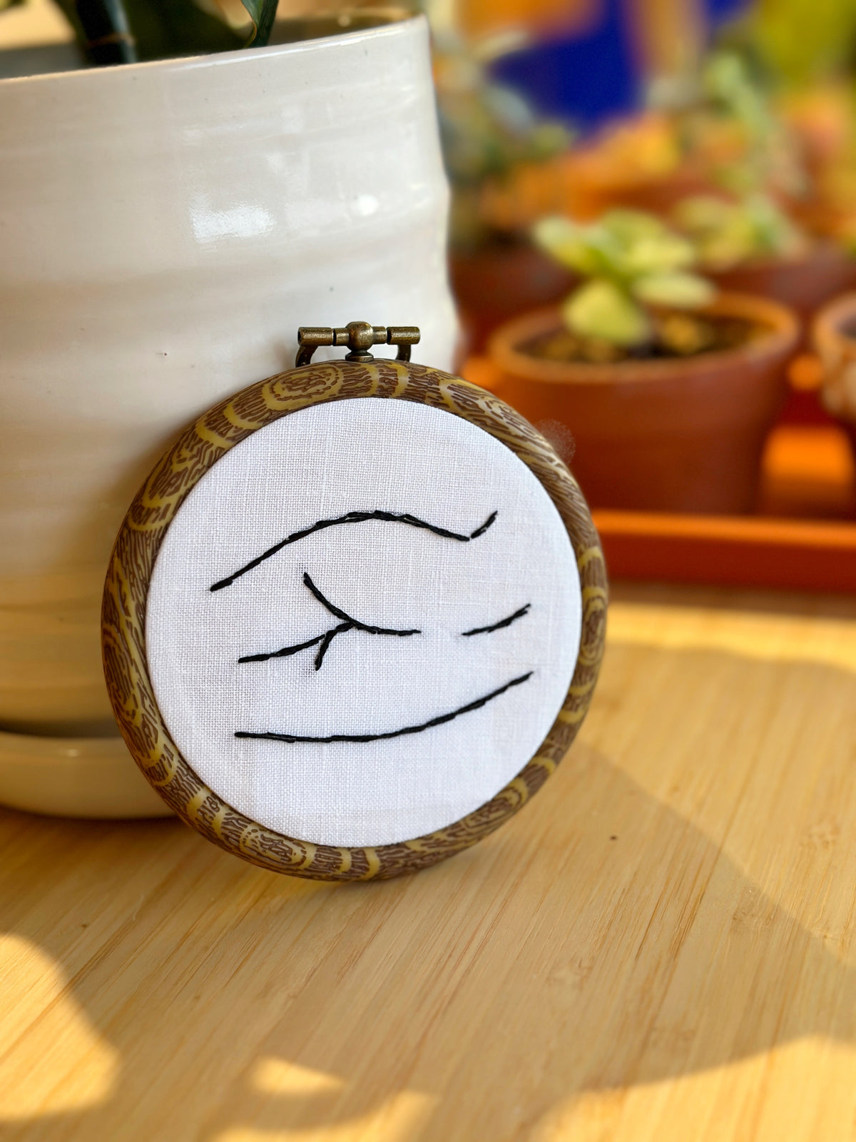 Her Butt | Framed Embroidery