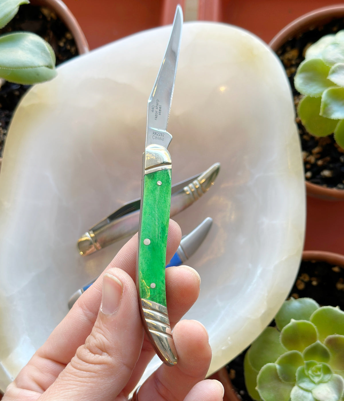 Toothpick Knife | Green Bone
