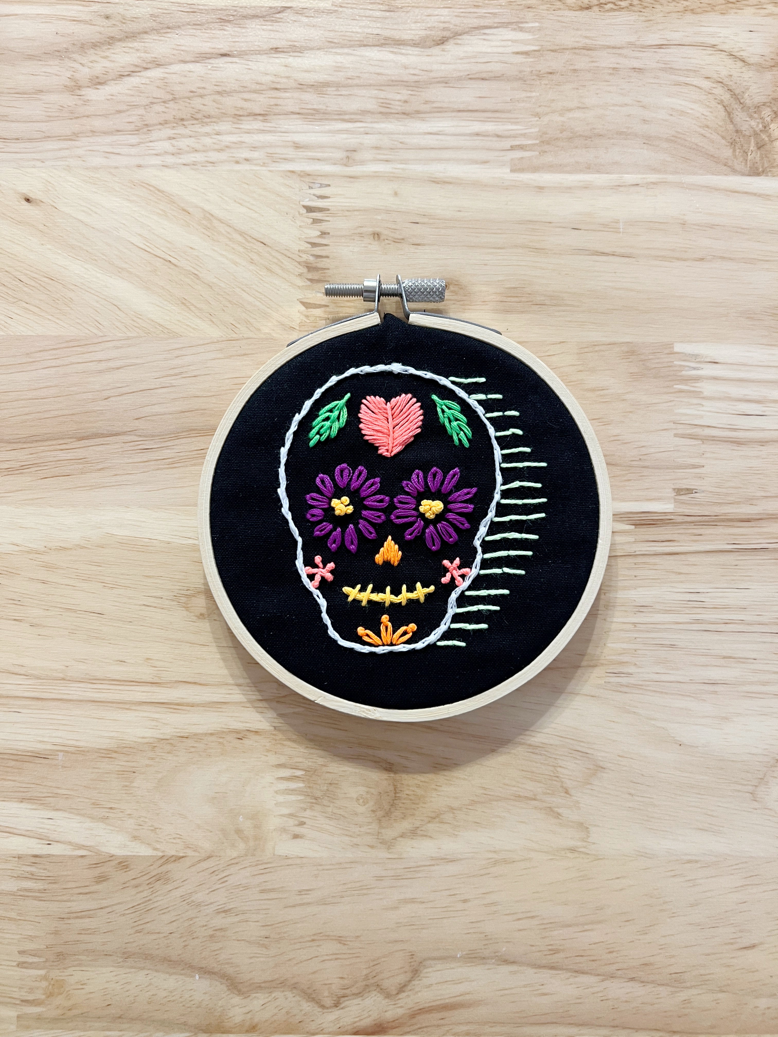 Sugar Skulls | Framed Embroidery