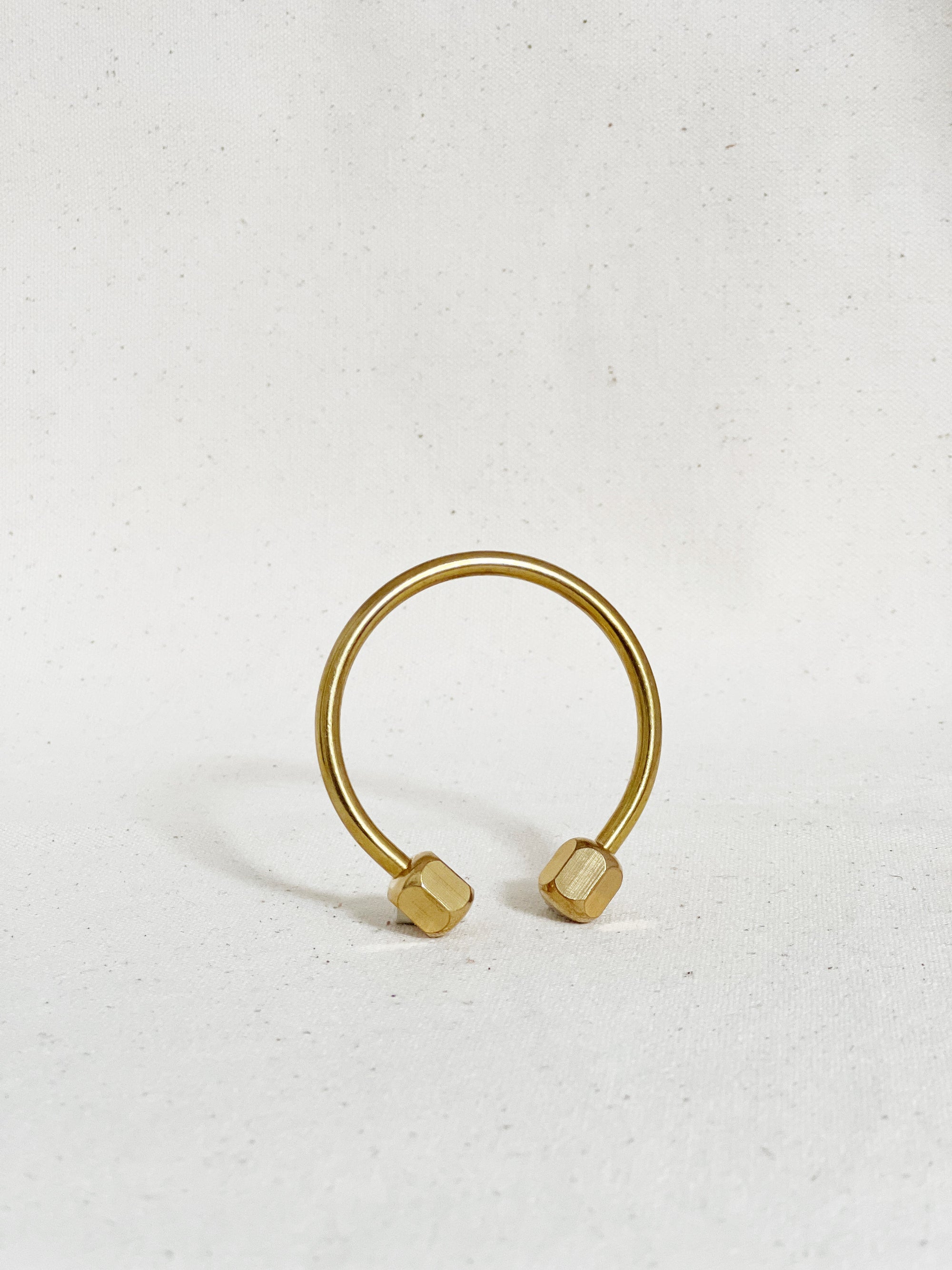 Brass Keychain | Geometric Shapes