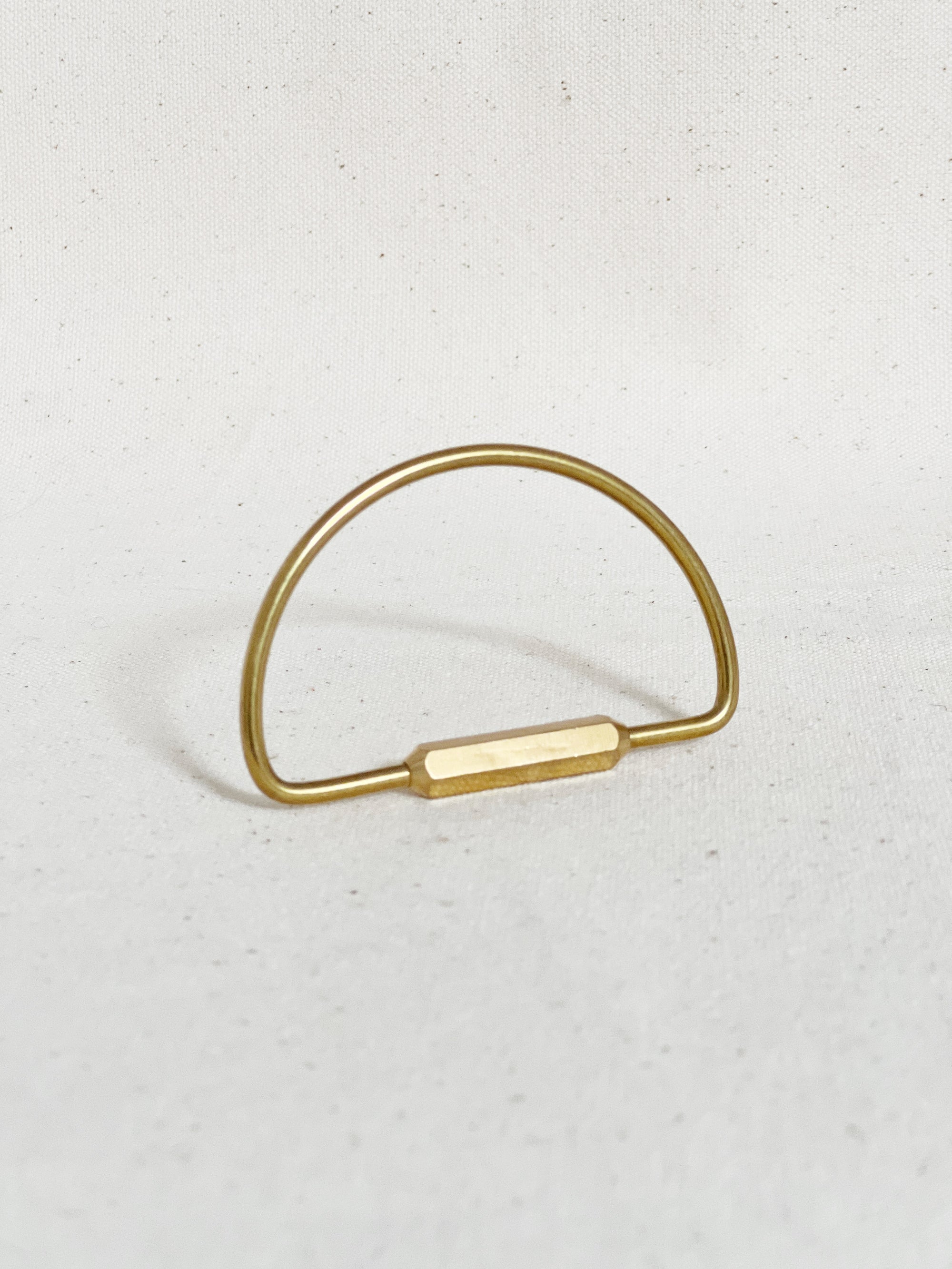 Brass Keychain | Geometric Shapes