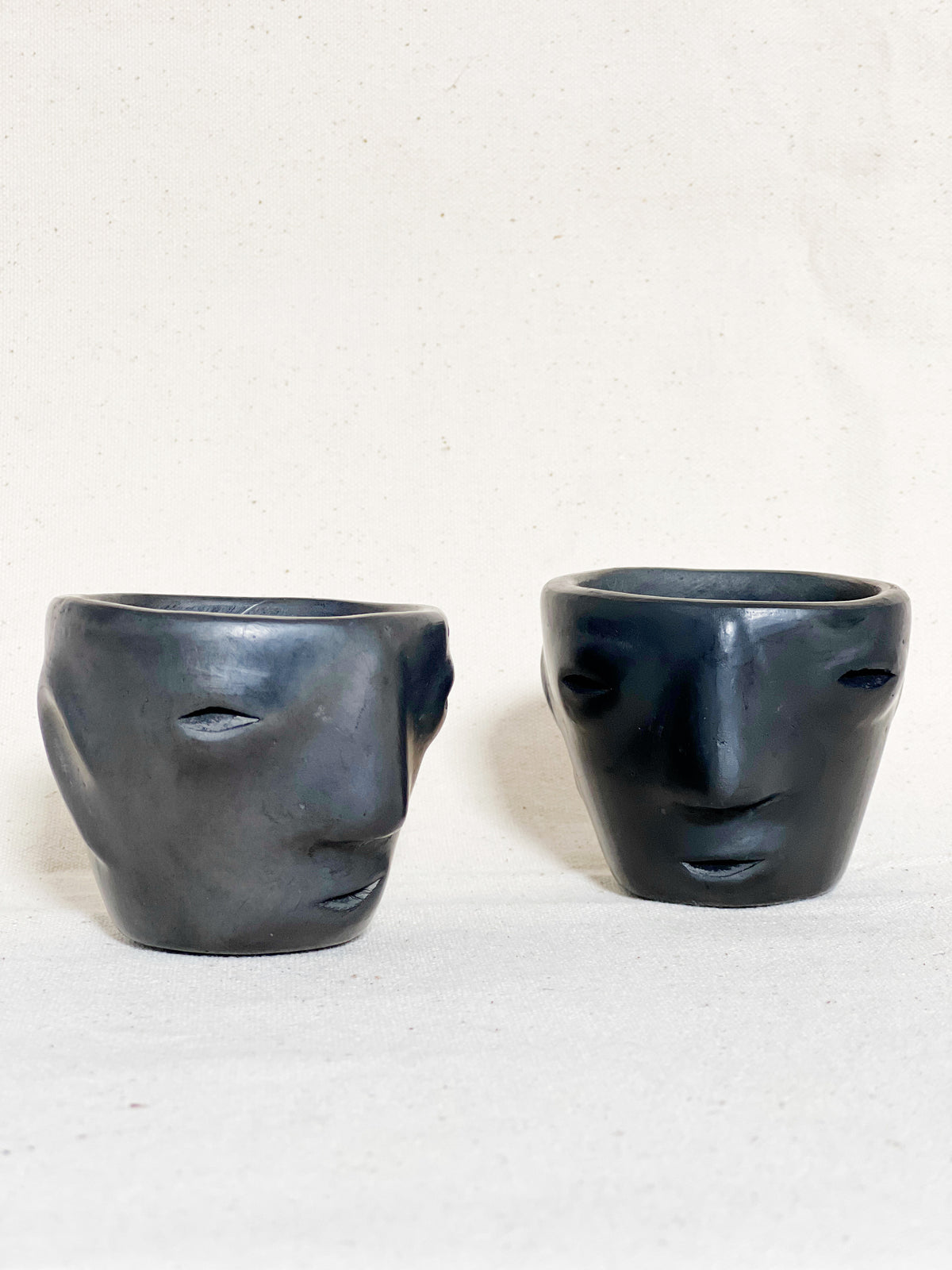 Stoneware Shot Glass Set | Faces