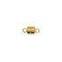 Gold-filled magnetic barrel clasp on a white background
